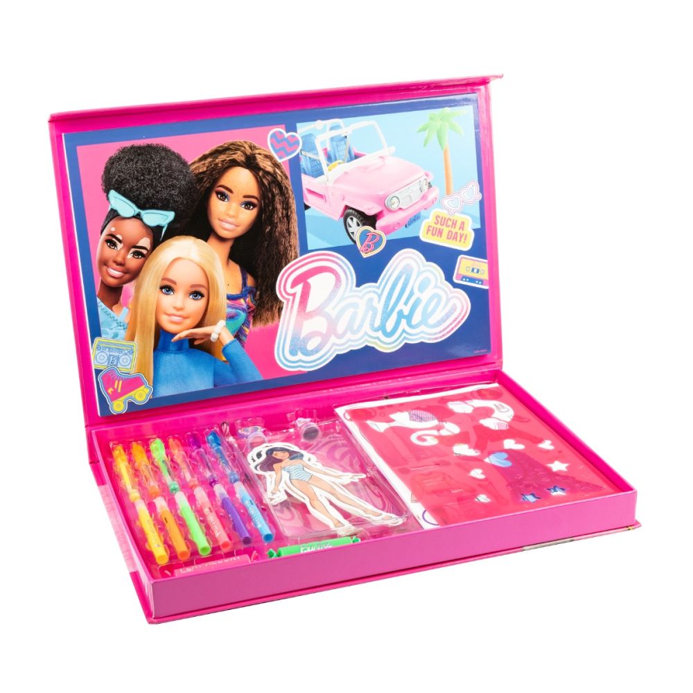 Set de colorat, Barbie Deluxe Fashion Designer