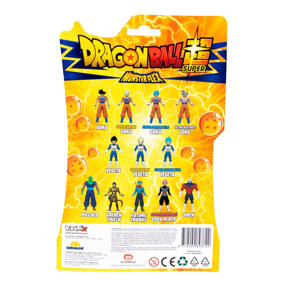 Figurina Monster Flex Dragon Ball Z, Super flexibil, Super Sayan Vegeta