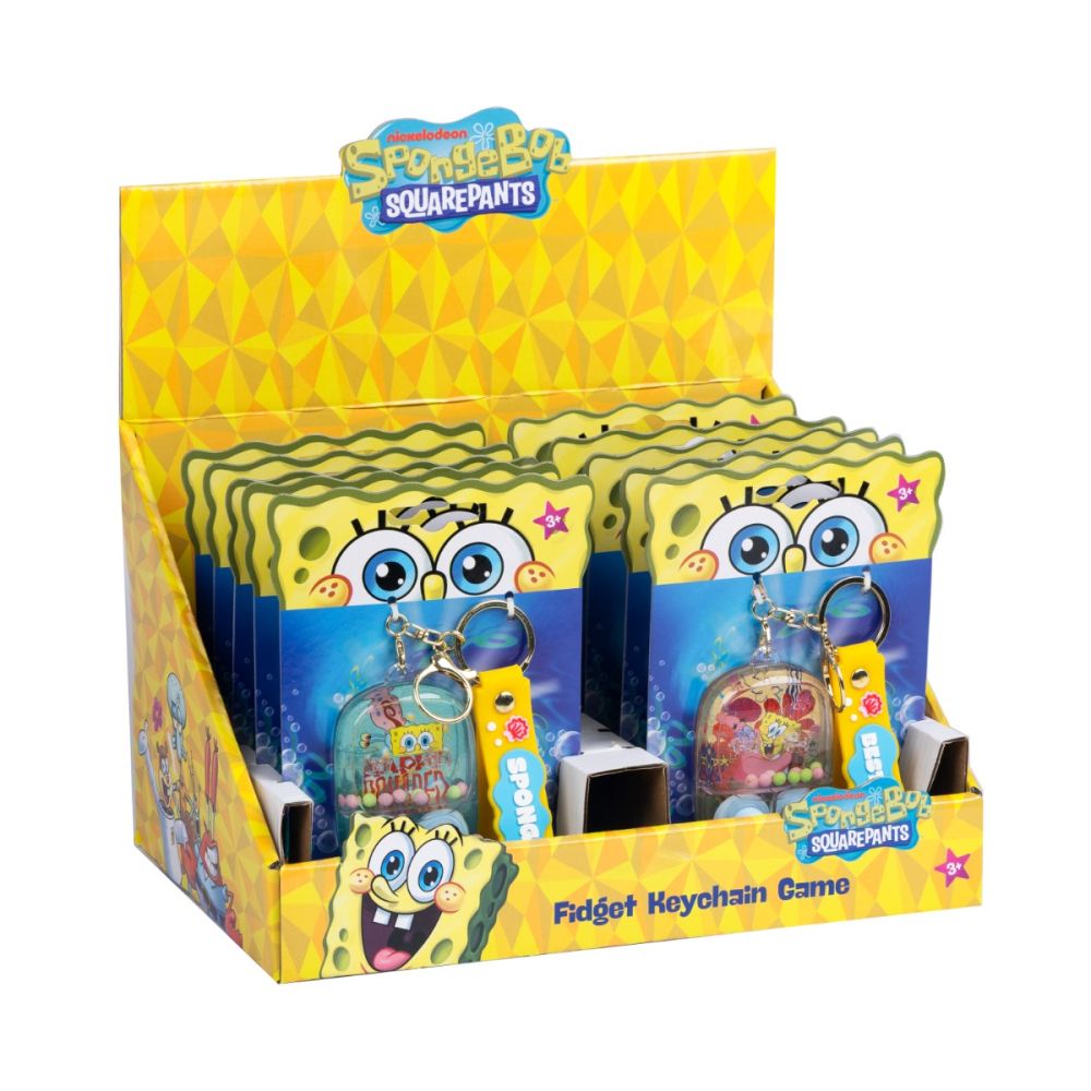 Breloc cu joc, Sponge Bob, SquarePants Fidget