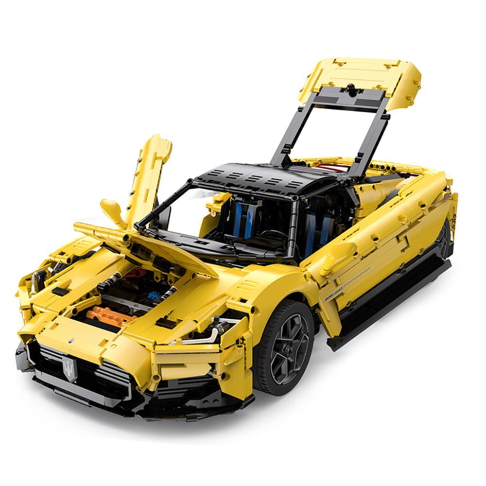 Set constructie masinuta cu telecomanda, Rastar, Maserati Mc20, 1:8, 3466 piese