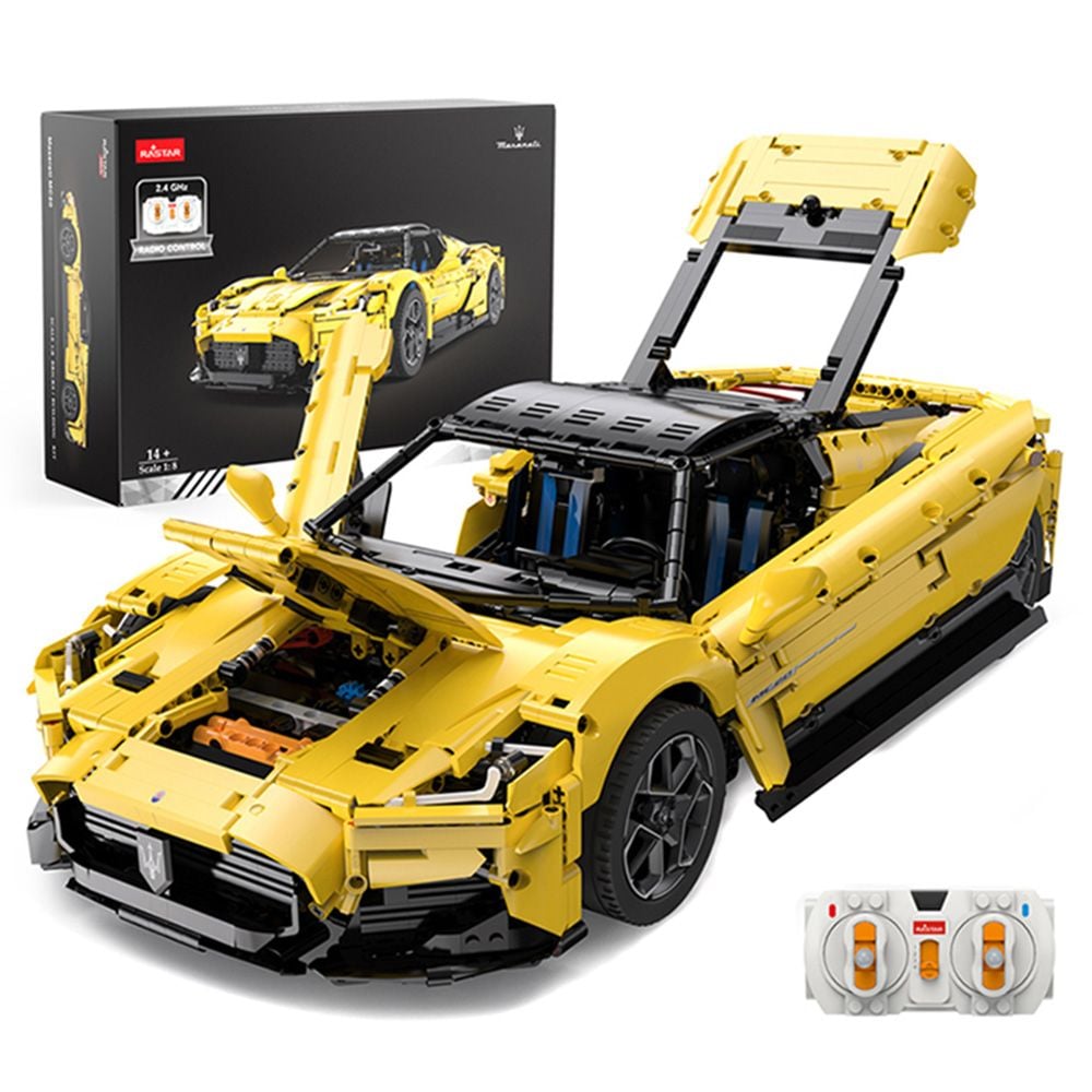 Set constructie masinuta cu telecomanda, Rastar, Maserati Mc20, 1:8, 3466 piese