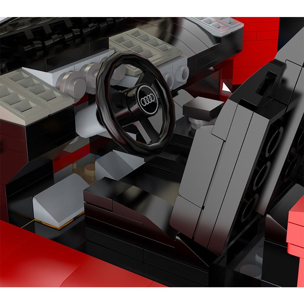 Set constructie masinuta, Rastar, Audi R8 Spyder, 1:14, 1024 piese