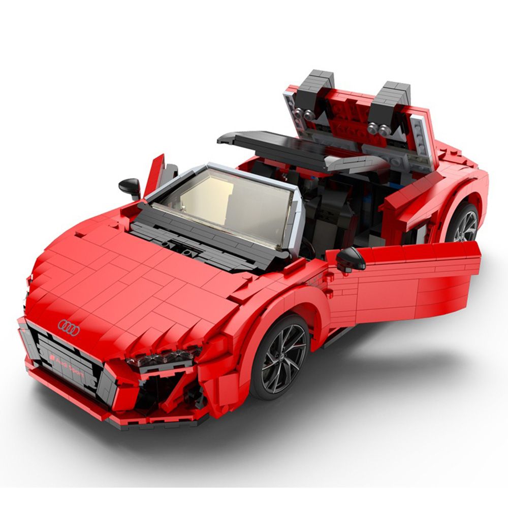Set constructie masinuta, Rastar, Audi R8 Spyder, 1:14, 1024 piese