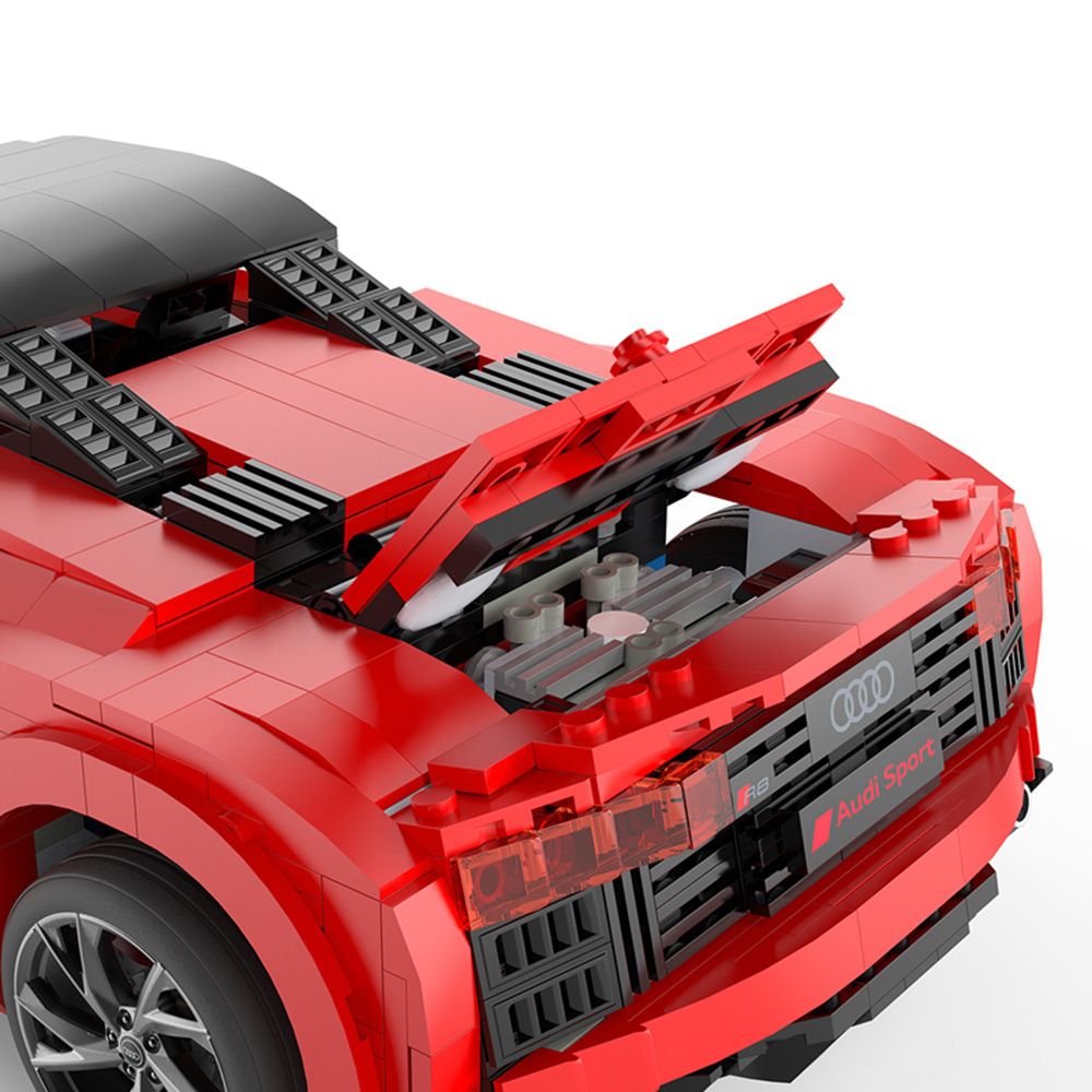 Set constructie masinuta, Rastar, Audi R8 Spyder, 1:14, 1024 piese