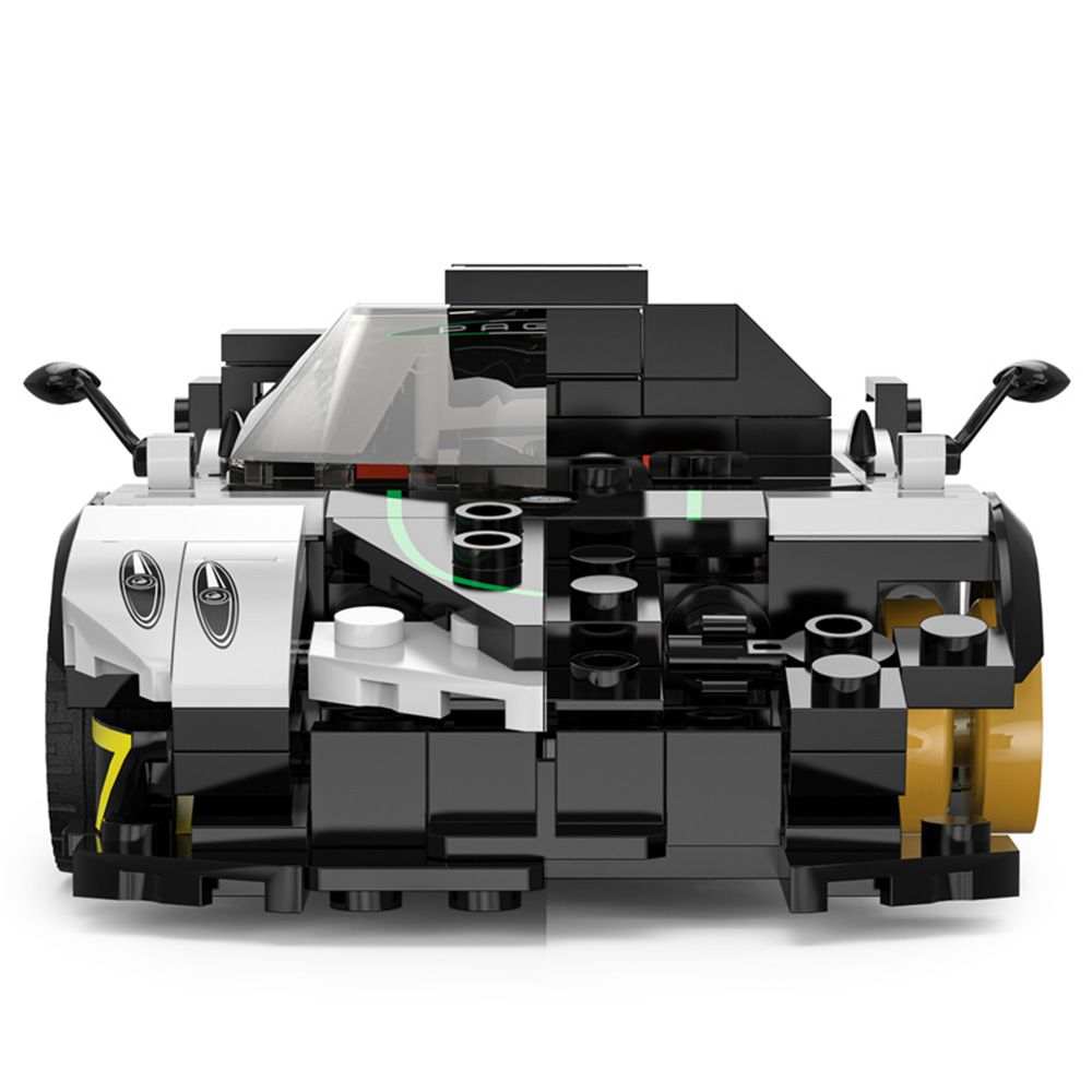 Set constructie masinuta, Rastar, Pagani Zonda R, Alb, 1:28, 387 piese
