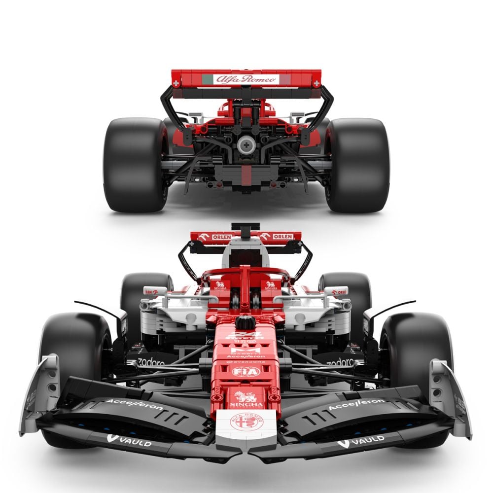 Set constructie masinuta cu telecomanda, Rastar, Alfa Romeo, F1 C42, 1:8, 2261 piese