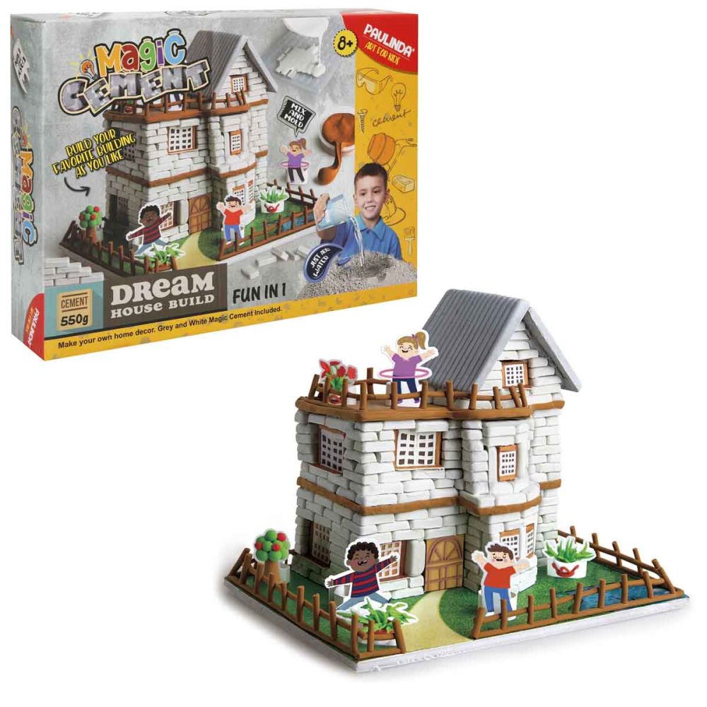 Set de creatie, Paulinda, Magic Ciment, Construieste-ti casa visurilor