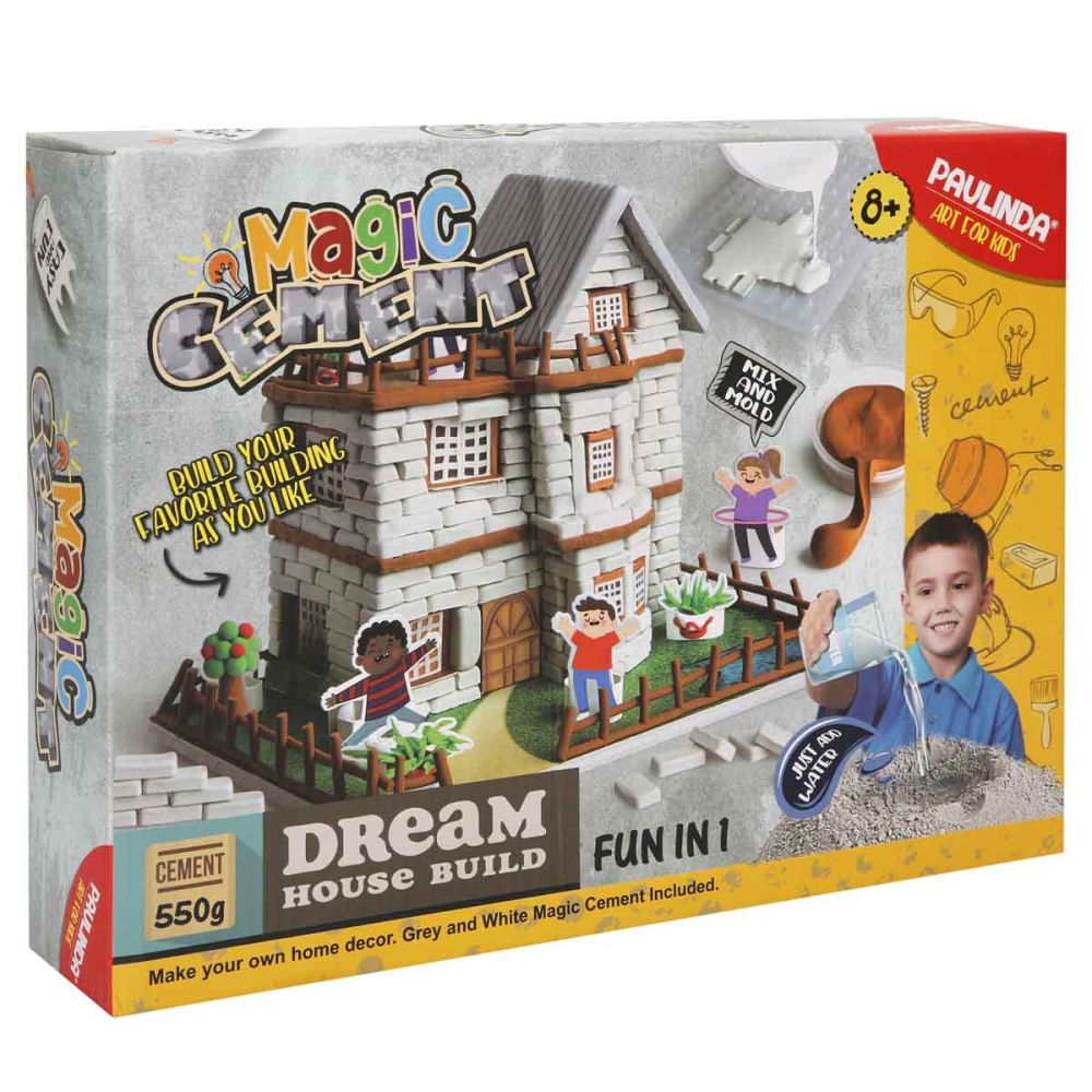 Set de creatie, Paulinda, Magic Ciment, Construieste-ti casa visurilor