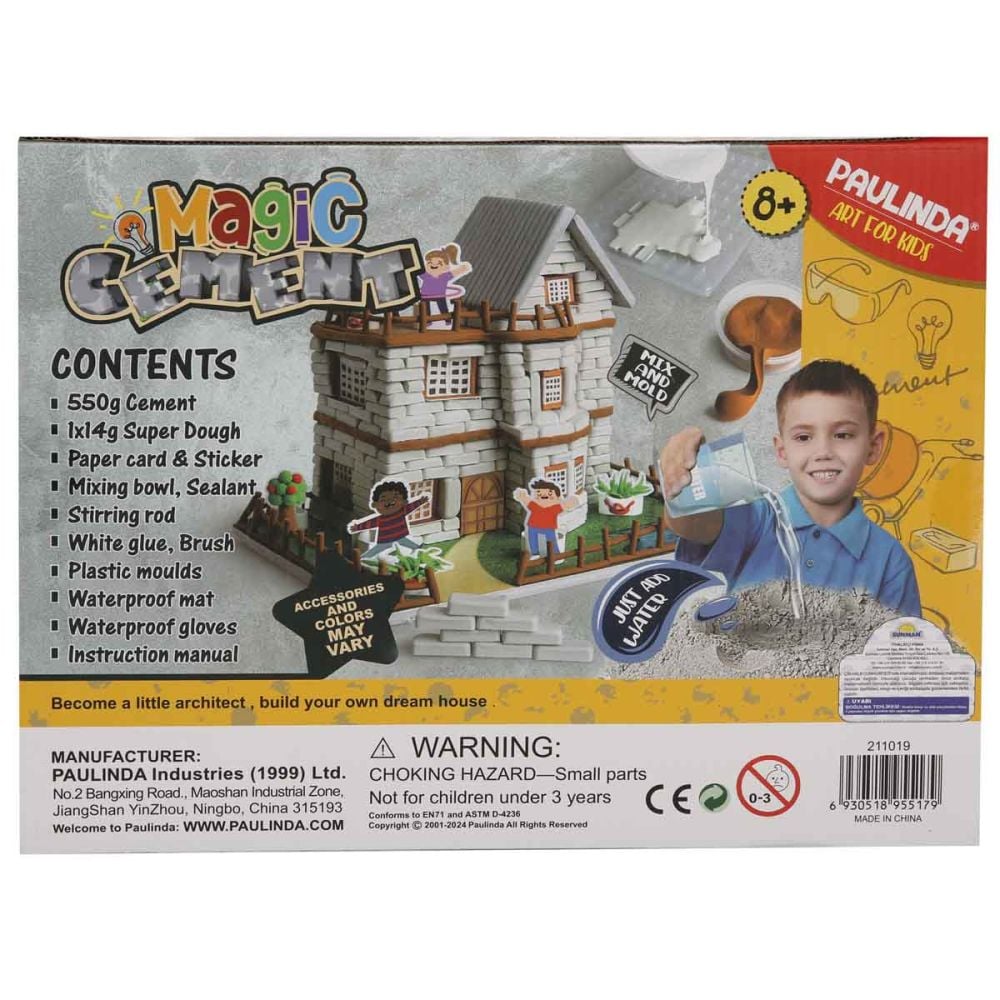 Set de creatie, Paulinda, Magic Ciment, Construieste-ti casa visurilor