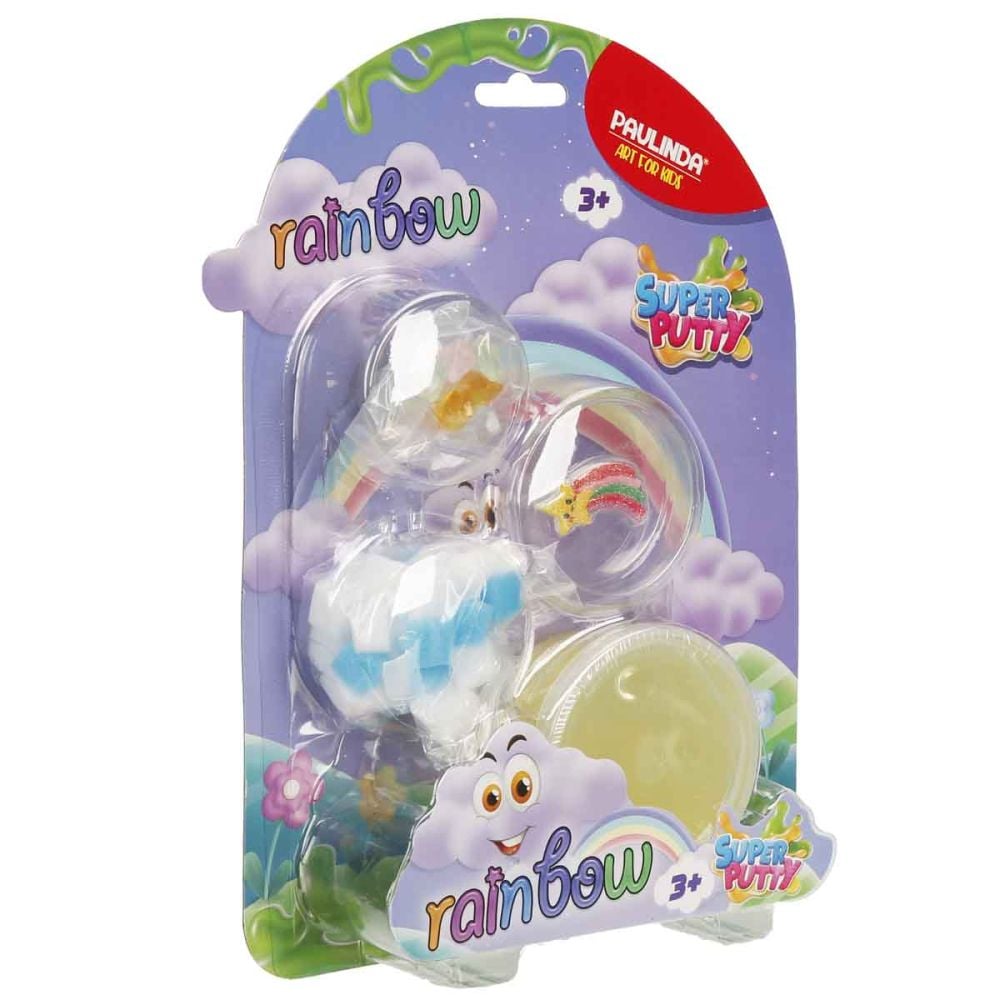 Slime Paulinda, Super Putty, Rainbow, 80 ml