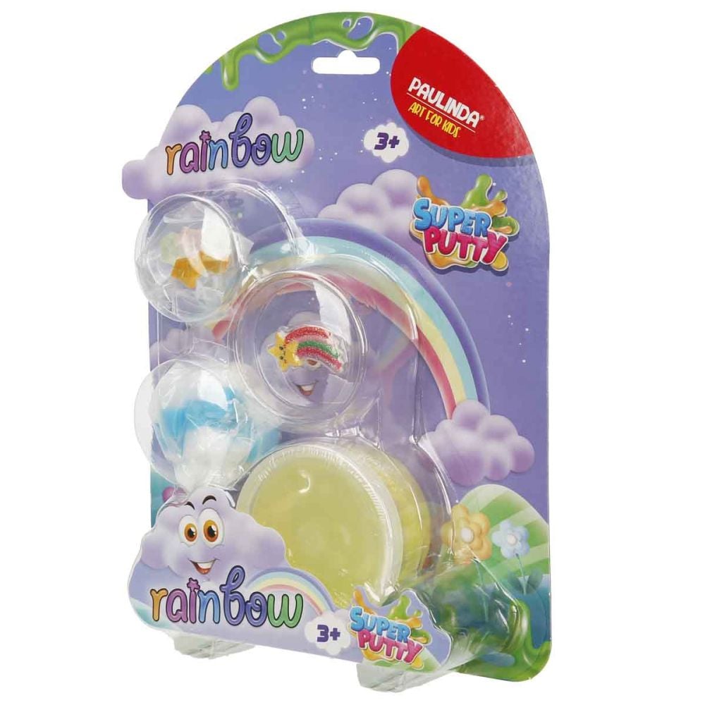 Slime Paulinda, Super Putty, Rainbow, 80 ml