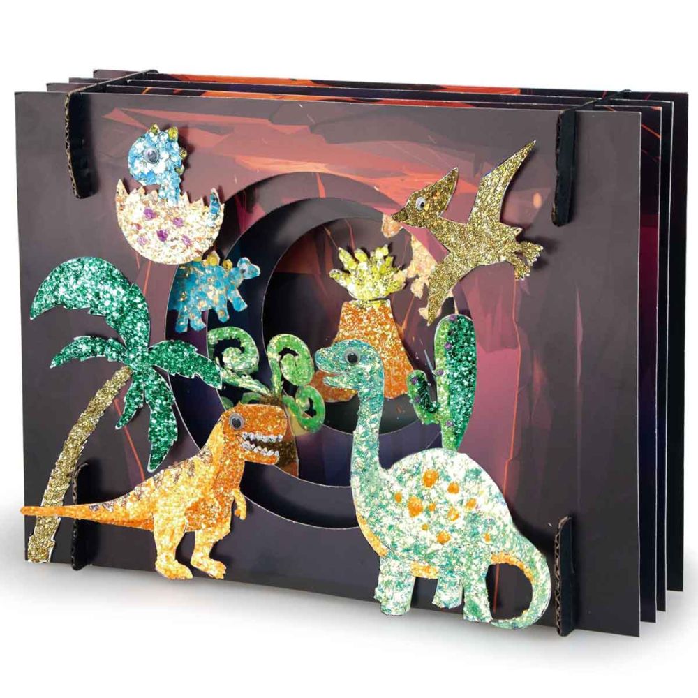 Set de creatie cu sclipici Paulinda, Magic Glitter 3D, Space Travel