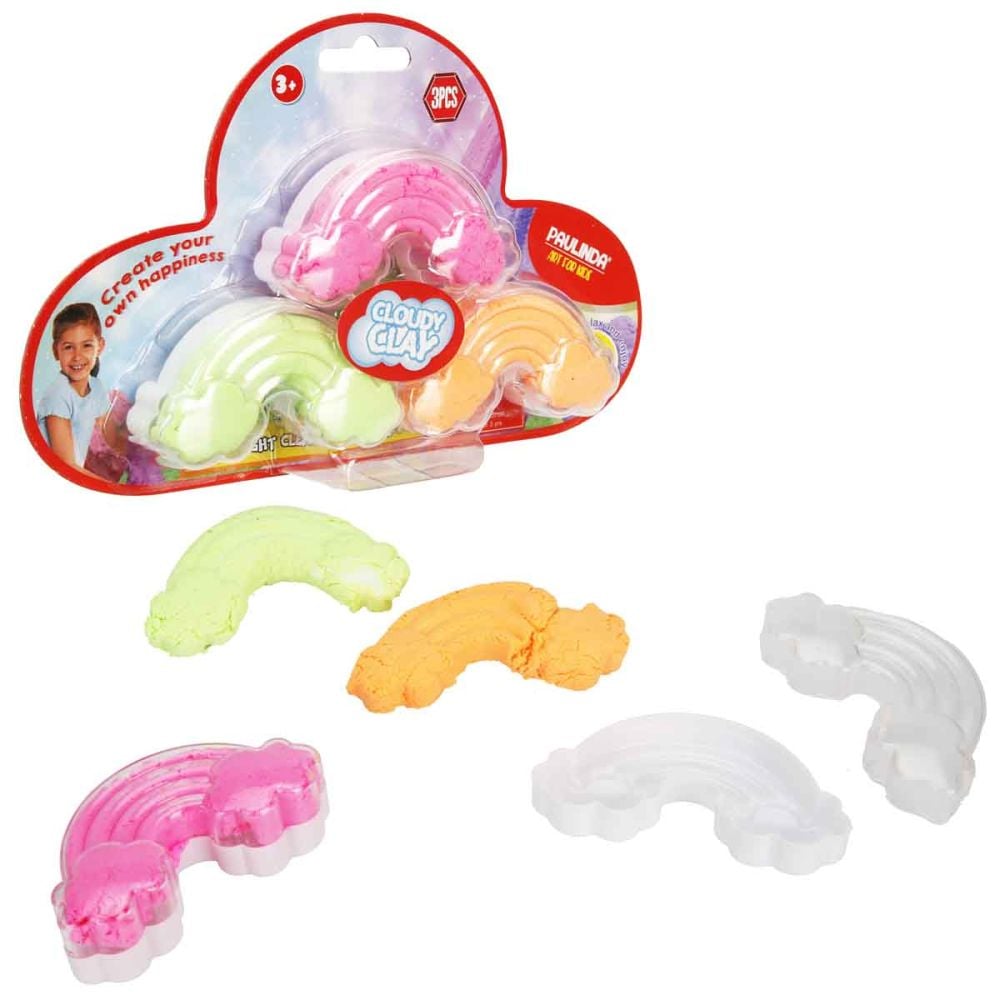 Set slime Paulinda, Cloudy Clay Rainbow