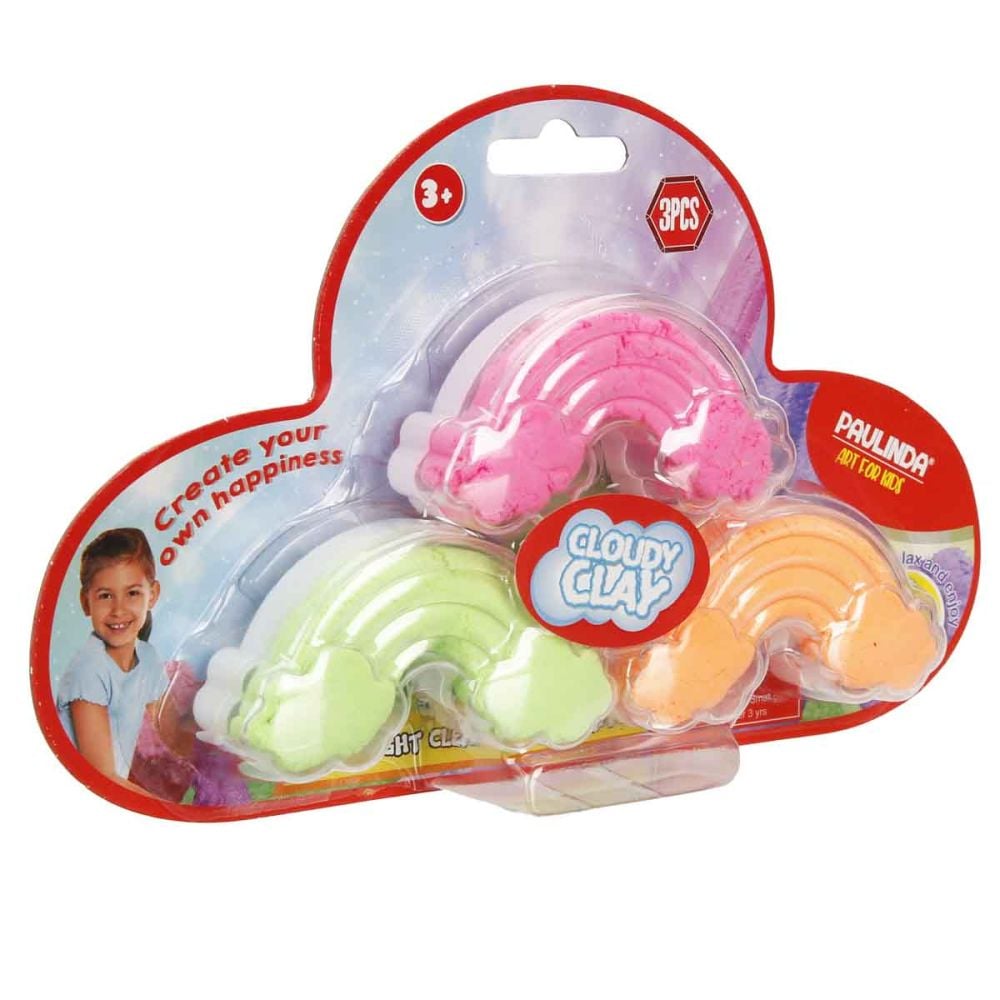 Set slime Paulinda, Cloudy Clay Rainbow