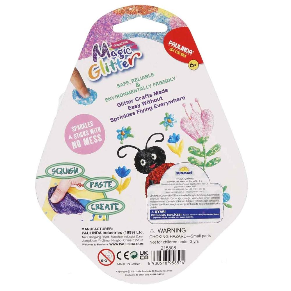 Set sclipici Paulinda, Magic Glitter, 4 x 2 ml