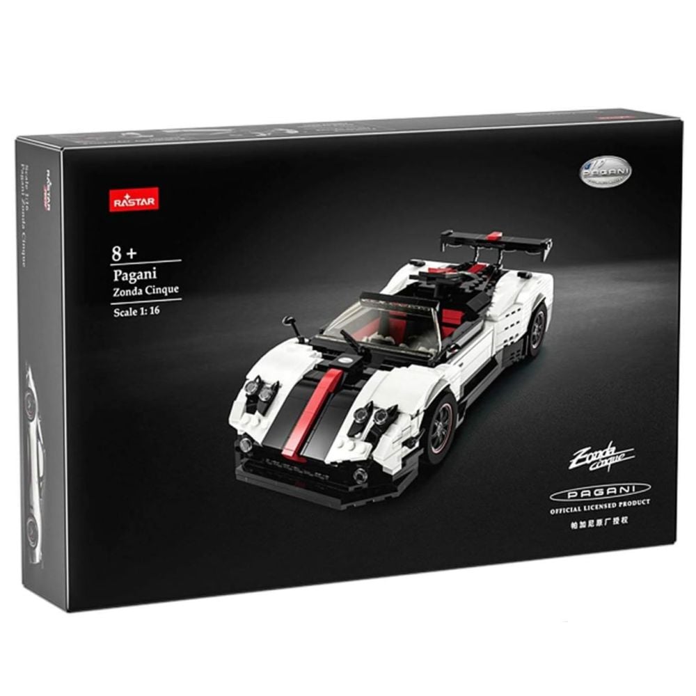 Set constructie masinuta, Rastar, Pagani Zonda Cinque, 1:16, 1024 piese