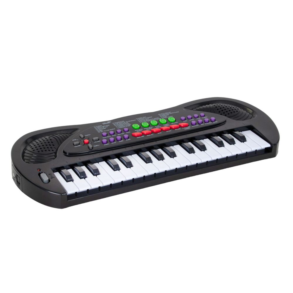 Orga electronica cu microfon, Eccho, 32 clape, Negru
