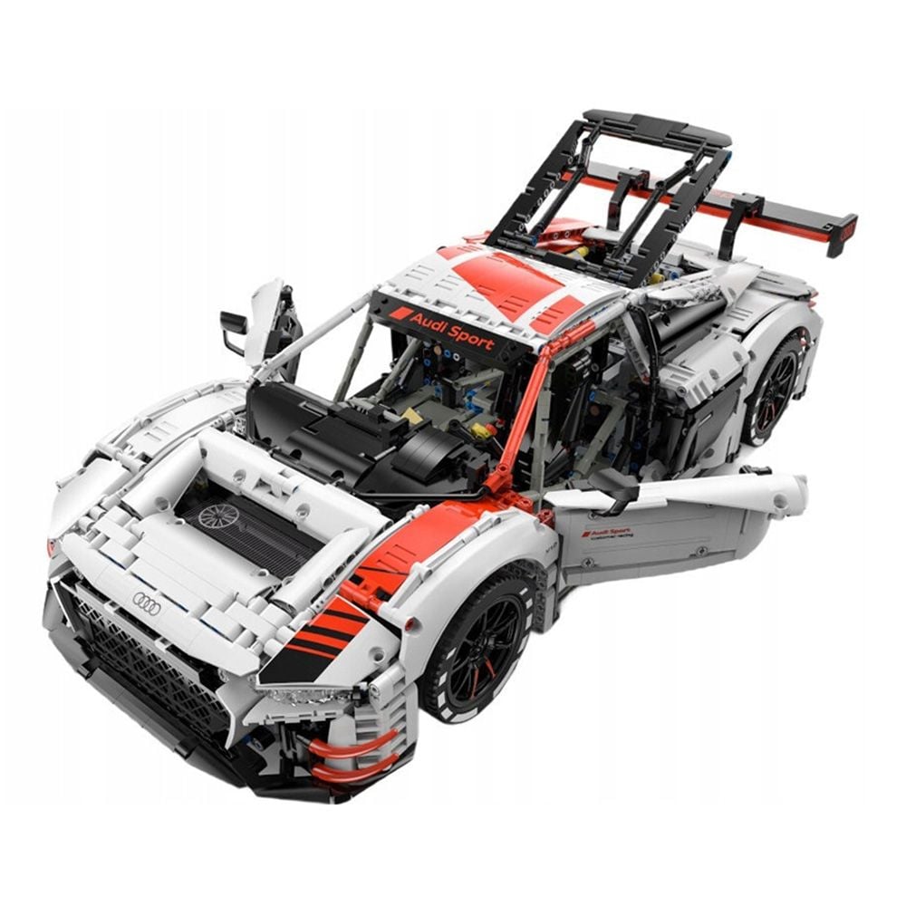 Set constructie masinuta cu telecomanda, Rastar, Audi R8 GT3, 1:8