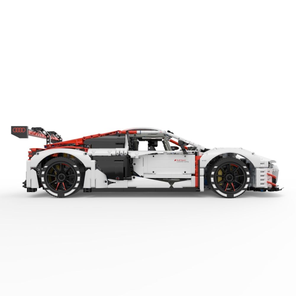 Set constructie masinuta cu telecomanda, Rastar, Audi R8 GT3, 1:8, 3322 piese