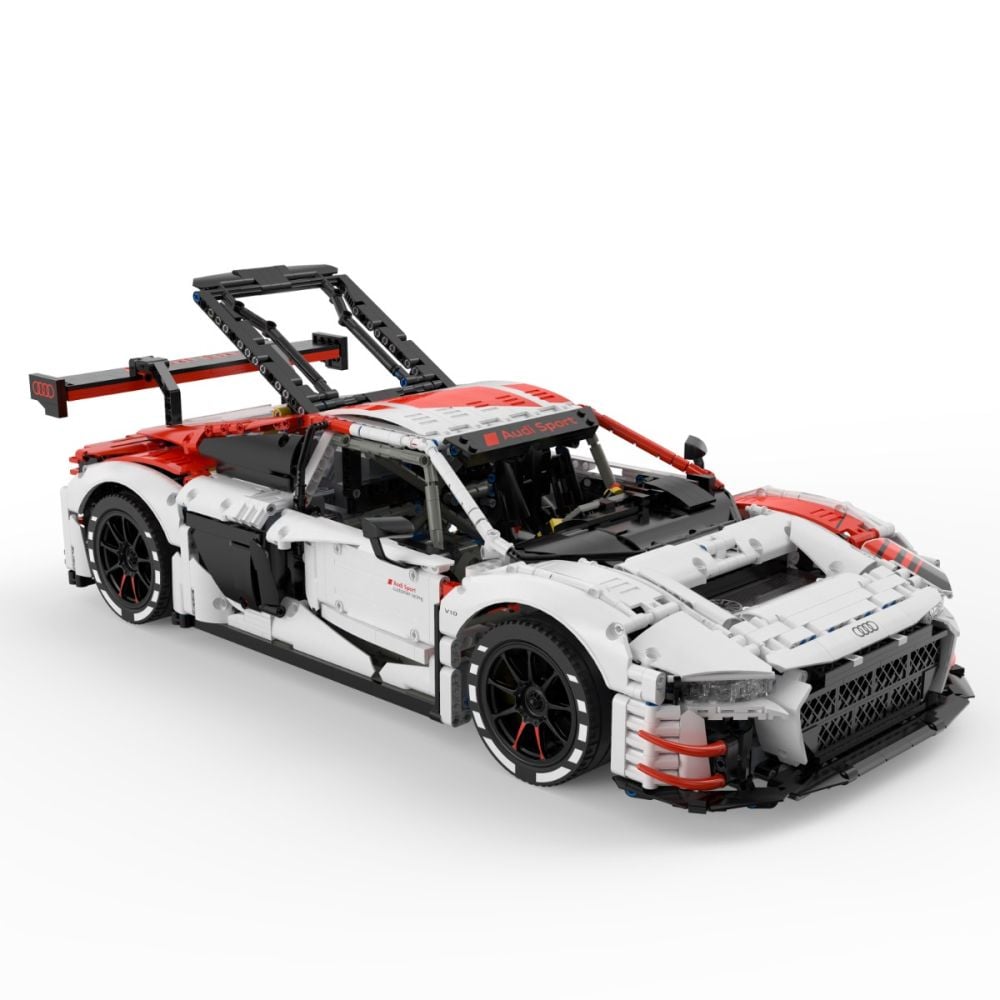 Set constructie masinuta cu telecomanda, Rastar, Audi R8 GT3, 1:8