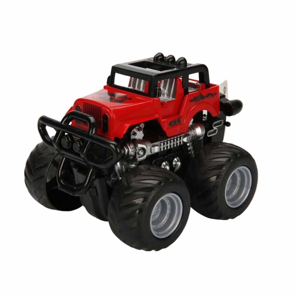 Masinuta Off Road, Maxx Wheels, Rosu, 13 cm