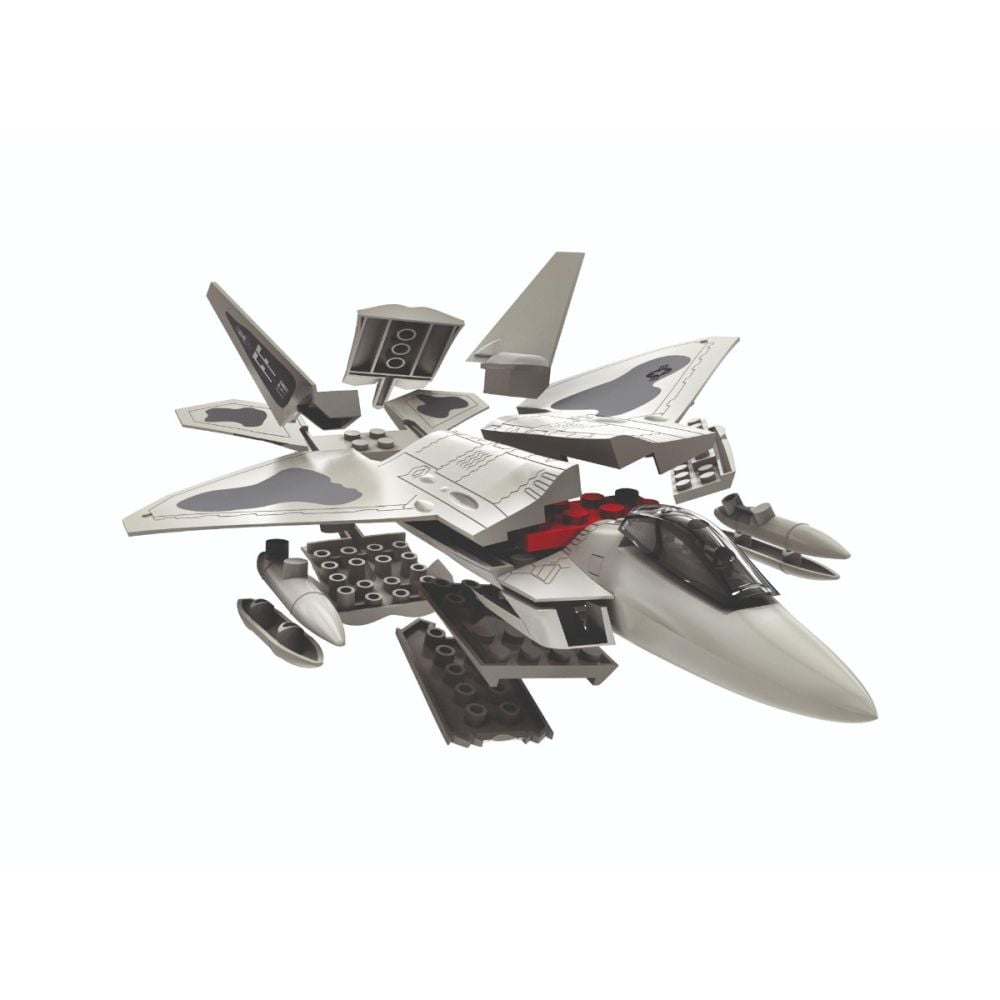 Set de constructie, Airfix Quickbuild, F22 Raptor, 24 piese