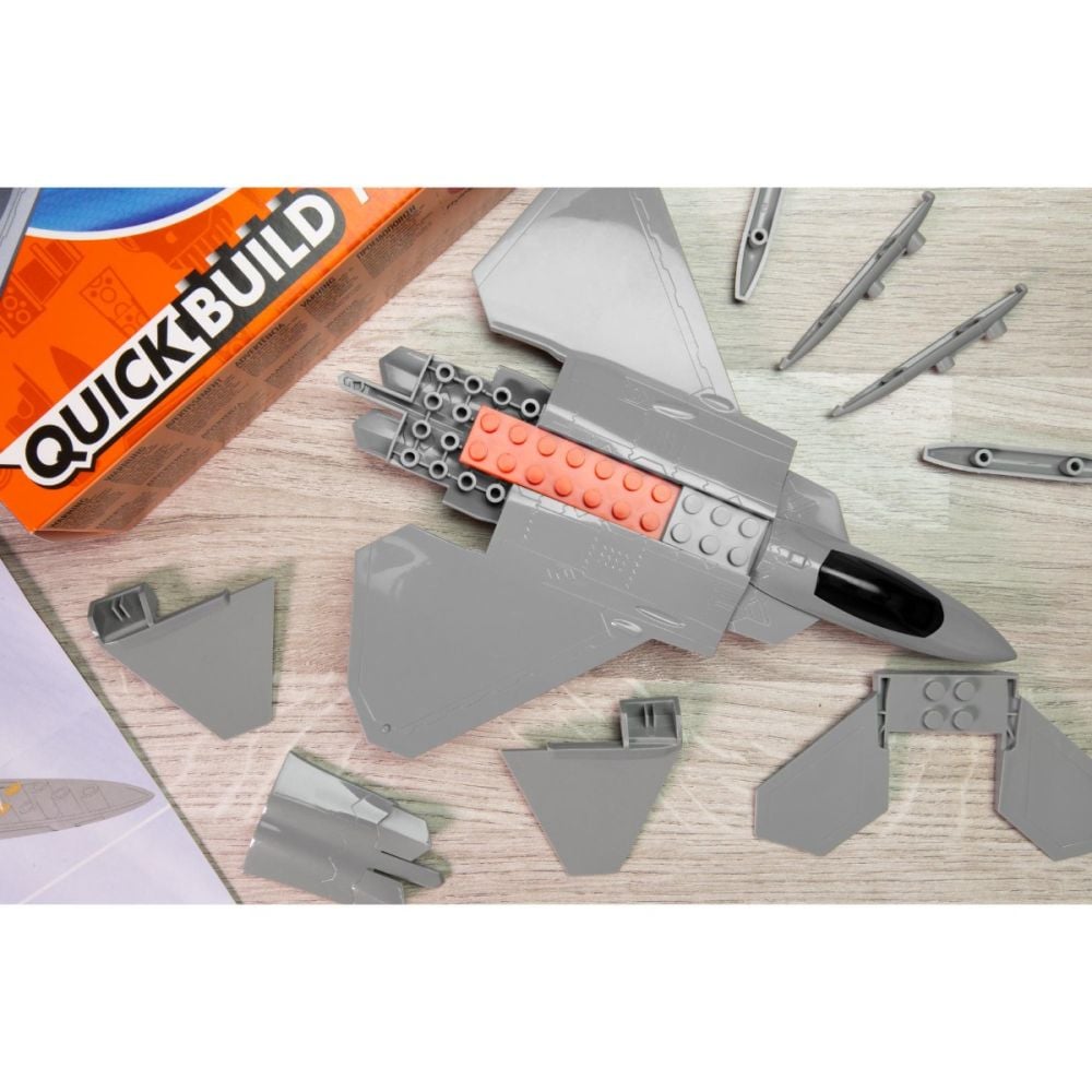 Set de constructie, Airfix Quickbuild, F22 Raptor, 24 piese
