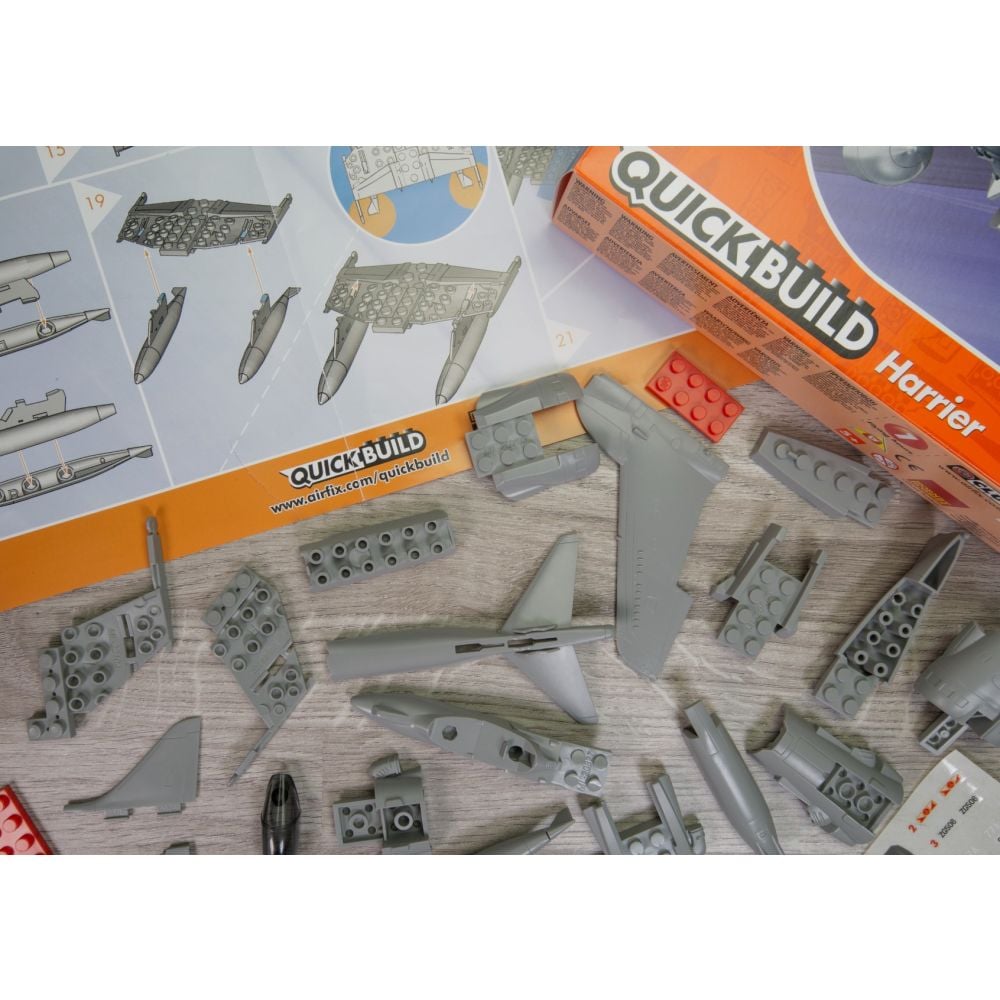 Set de constructie, Airfix Quickbuild, Harrier, 27 piese