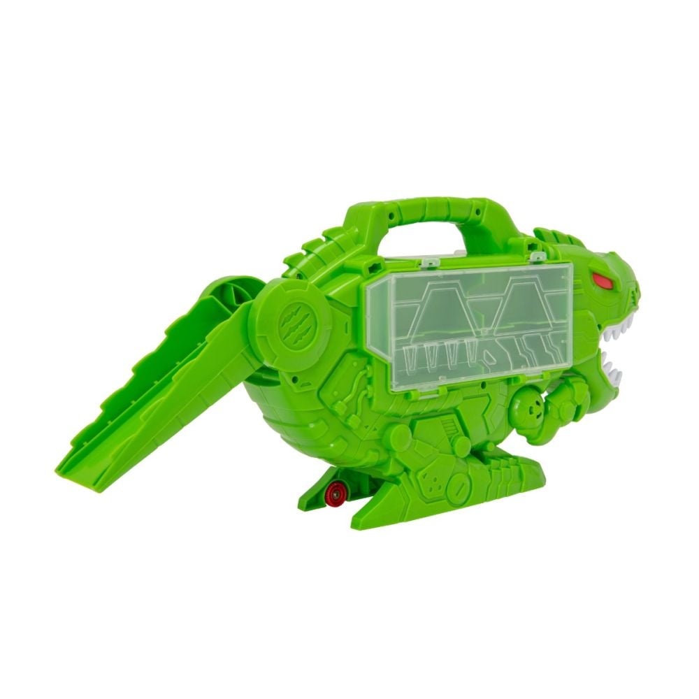 Transportator in forma de dinozaur cu vehicule si figurine, Teamsterz, Dino Destroyer