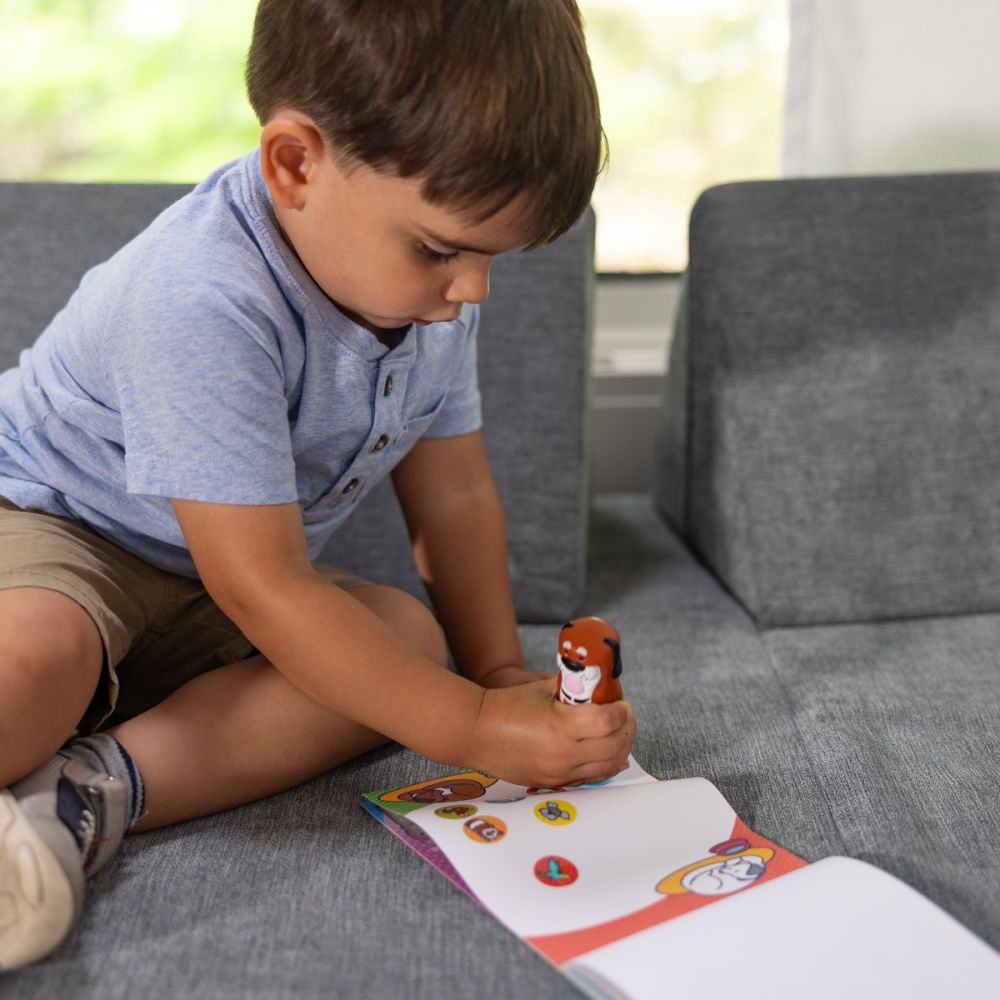 Set activitatati cu autocolante si stampila, Melissa & Doug, Sticker WOW, Catel, 6074891