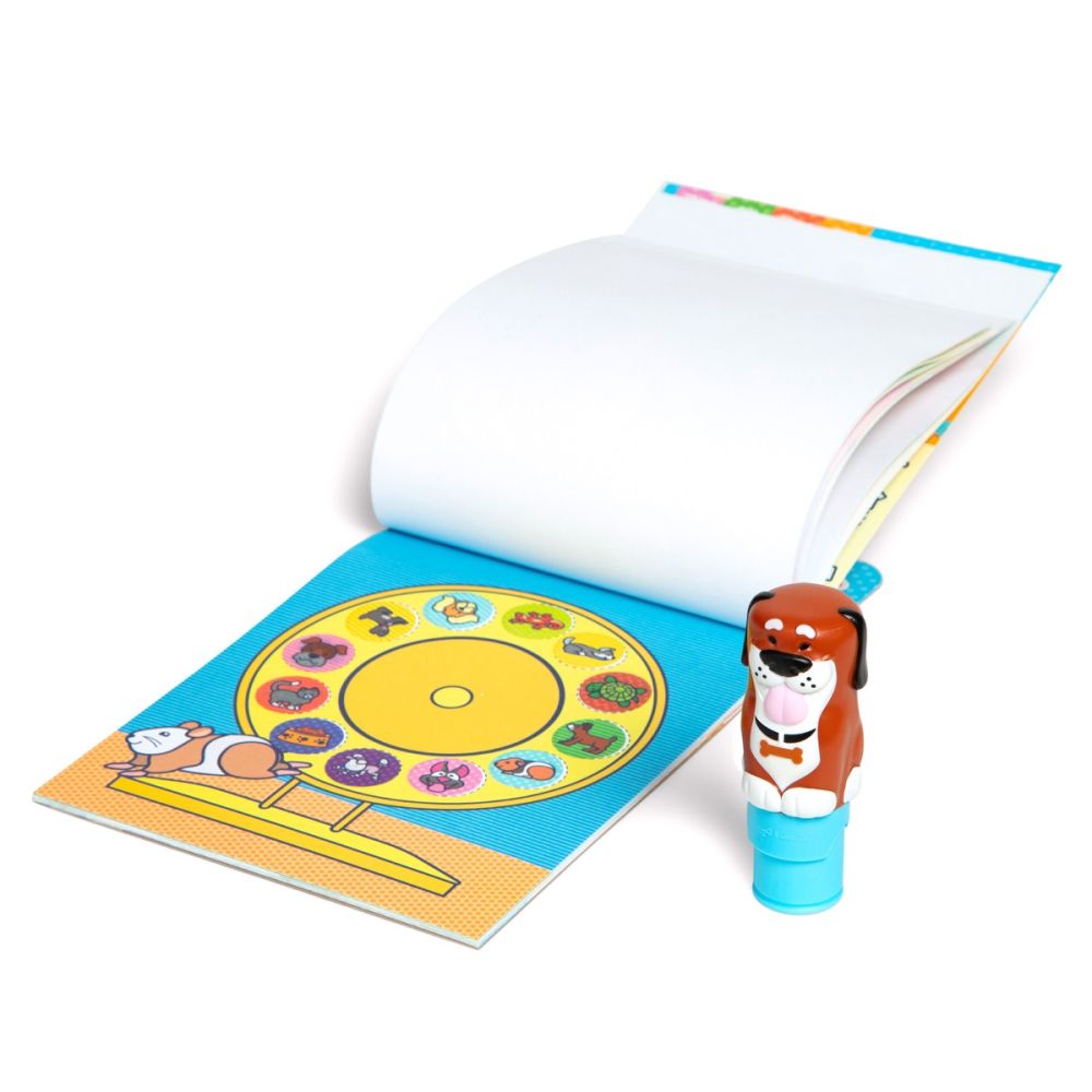 Set activitatati cu autocolante si stampila, Melissa & Doug, Sticker WOW, Catel, 6074891