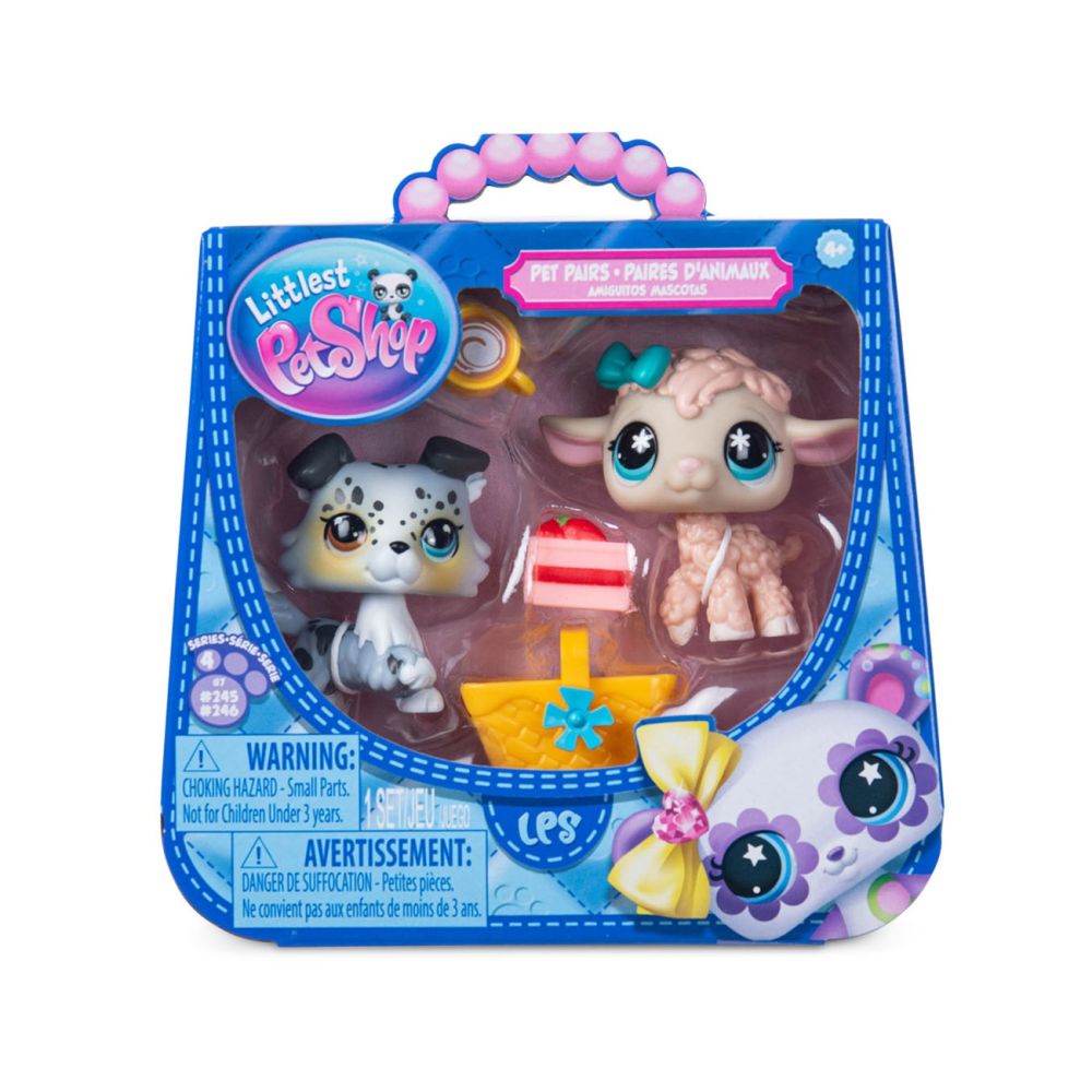 Set 2 figurine cu accesorii, Littlest Pet Shop, Pet Pairs Minis, S4