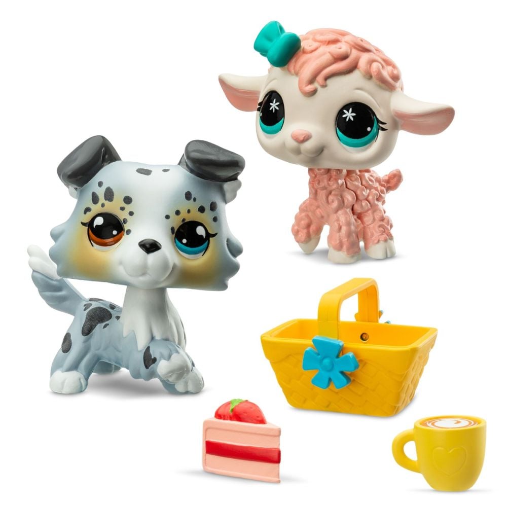 Set 2 figurine cu accesorii, Littlest Pet Shop, Pet Pairs Minis, S4