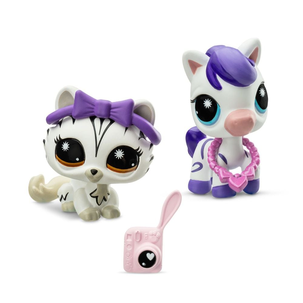 Set 2 figurine cu accesorii, Littlest Pet Shop, Pet Pairs Minis, S4