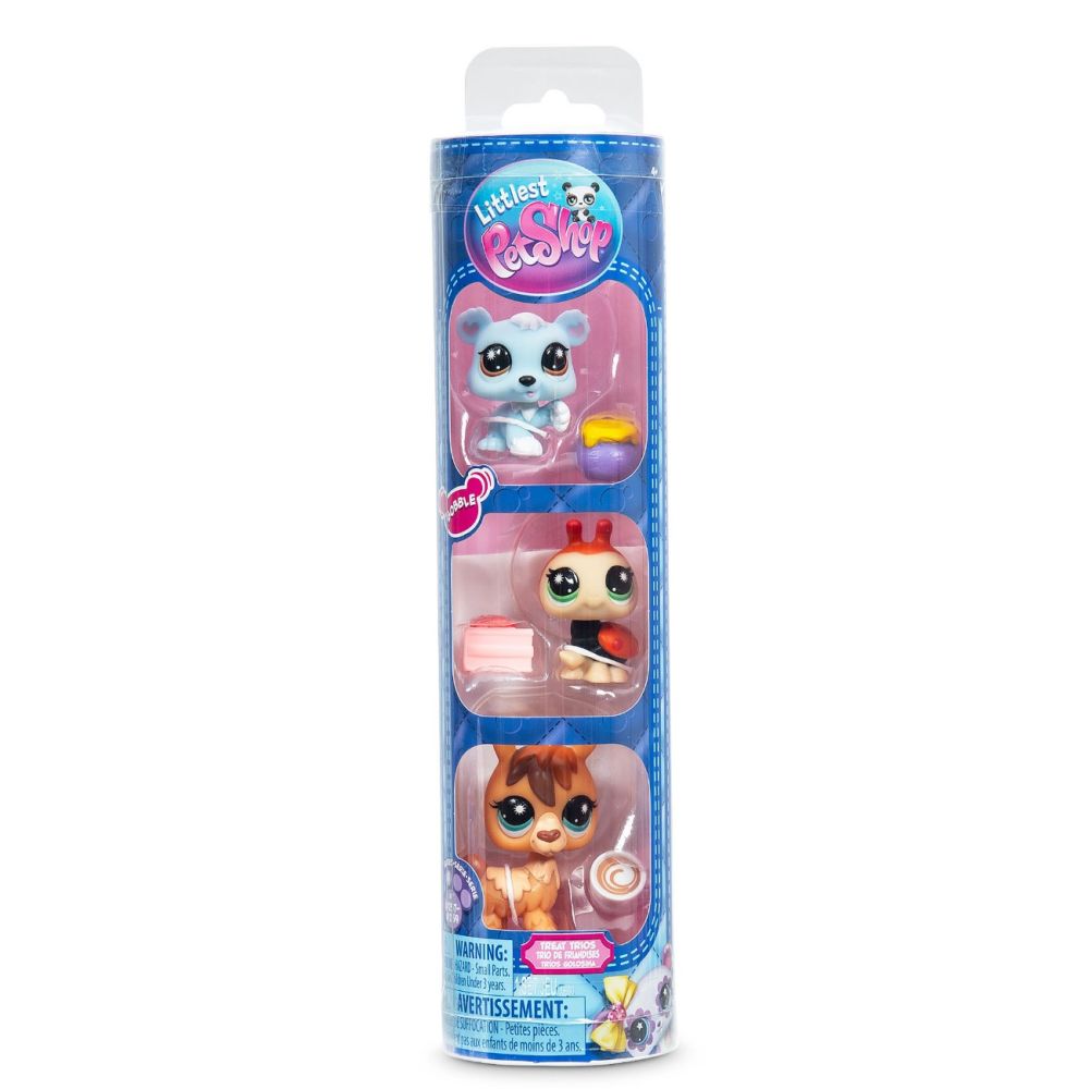 Set 3 figurine, Littlest Pet Shop, Miniatures Bobble, S4