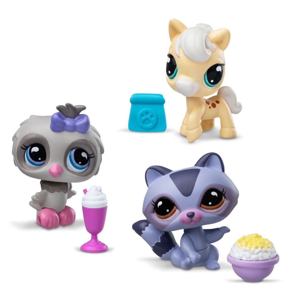 Set 3 figurine, Littlest Pet Shop, Miniatures Bobble, S4