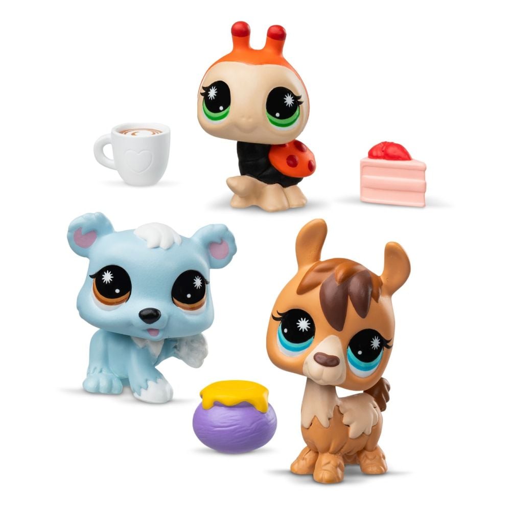 Set 3 figurine, Littlest Pet Shop, Miniatures Bobble, S4
