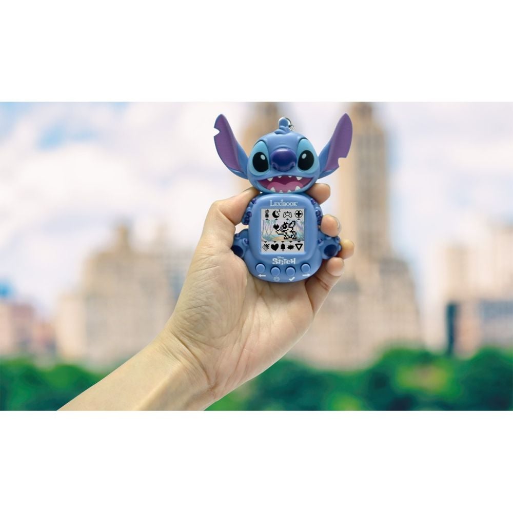 Mini consola cu 3 jocuri, Lexibook, Disney Stitch, My Best-E
