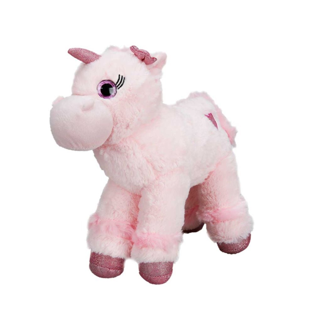 Unicorn de plus colorat, Puffy Friends, Roz deschis, 28 cm