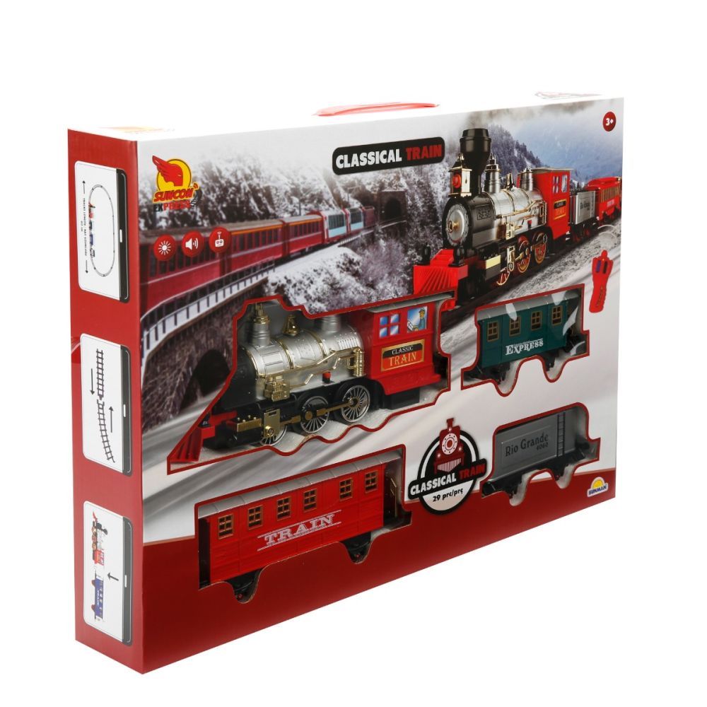 Trenulet cu lumini si sunete, Suncon, Classical Train, 29 piese