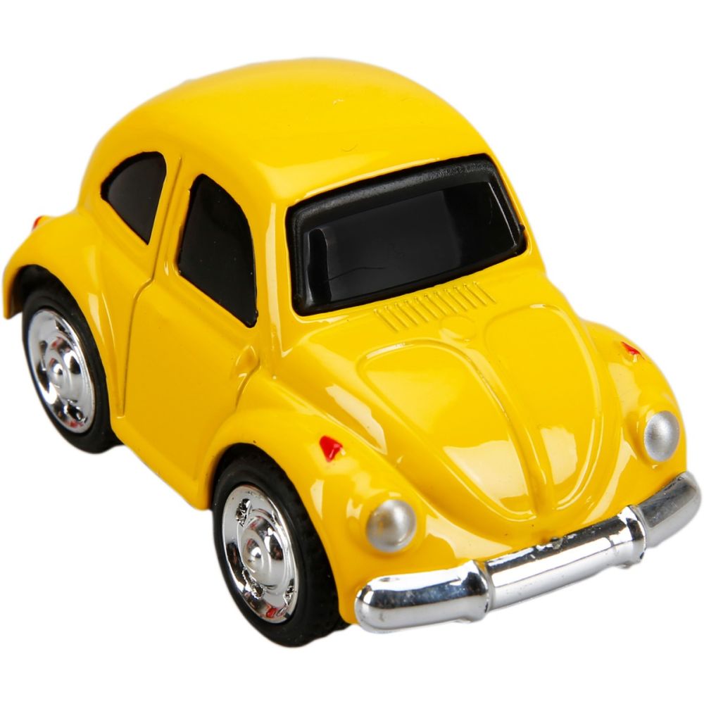 Masinuta din metal Mini Series, Maxx Wheels, 6 cm, Galben