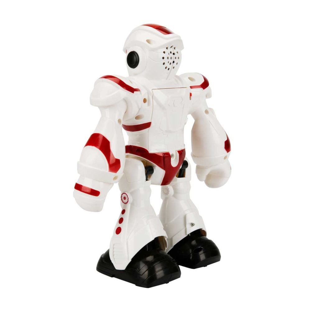 Robot cu telecomanda, lumini si sunete, Sunman, Rosu