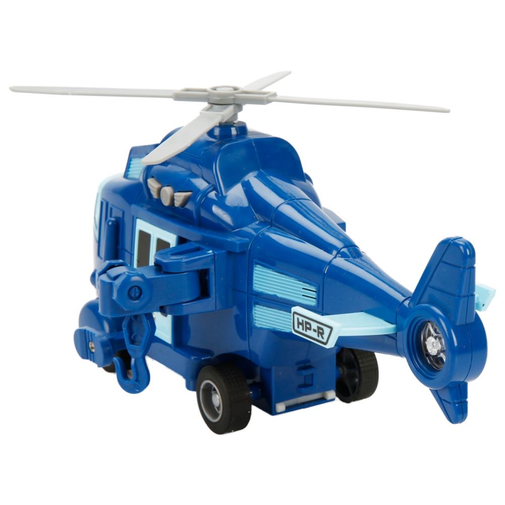 Elicopter de salvare cu sunete si lumini, Cool Machines, Albastru, 1:20