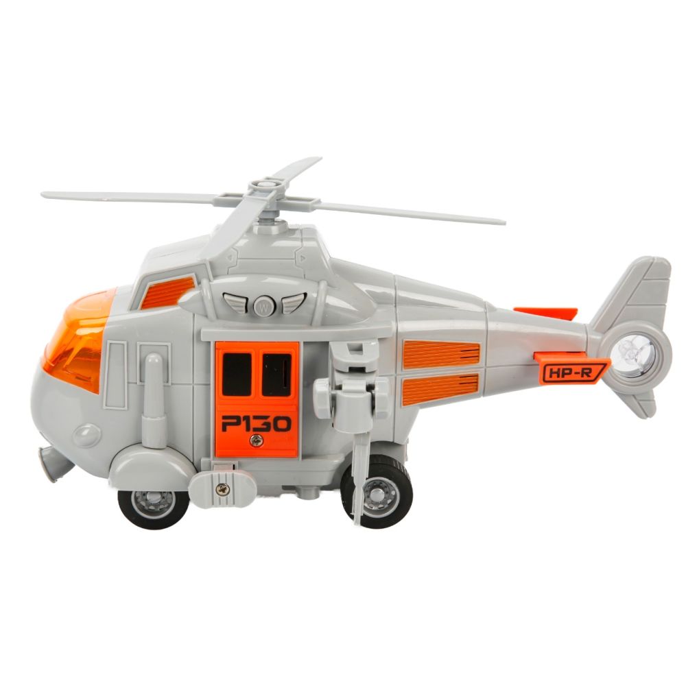Elicopter de salvare cu sunete si lumini, Cool Machines, Gri, 1:20