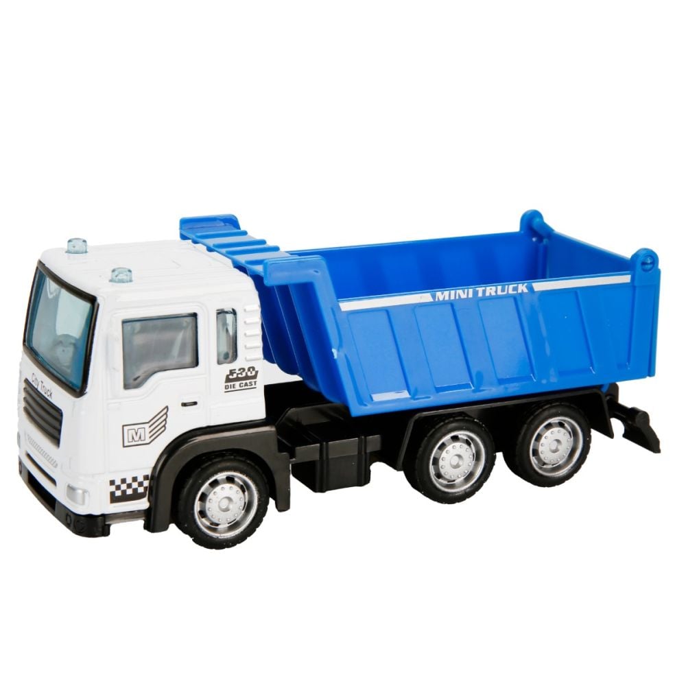 Set 3 vehicule de constructie, Maxx Wheels, Albastru