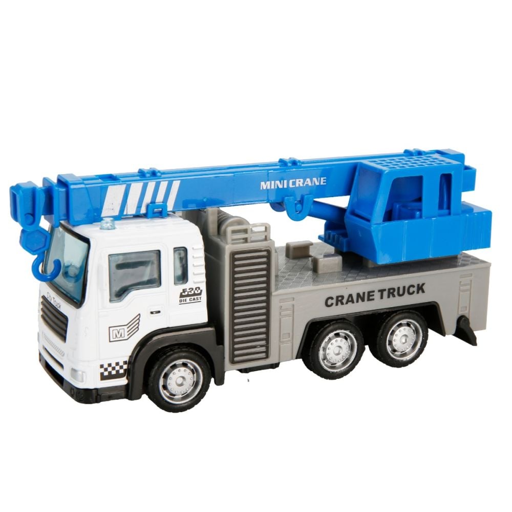 Set 3 vehicule de constructie, Maxx Wheels, Albastru