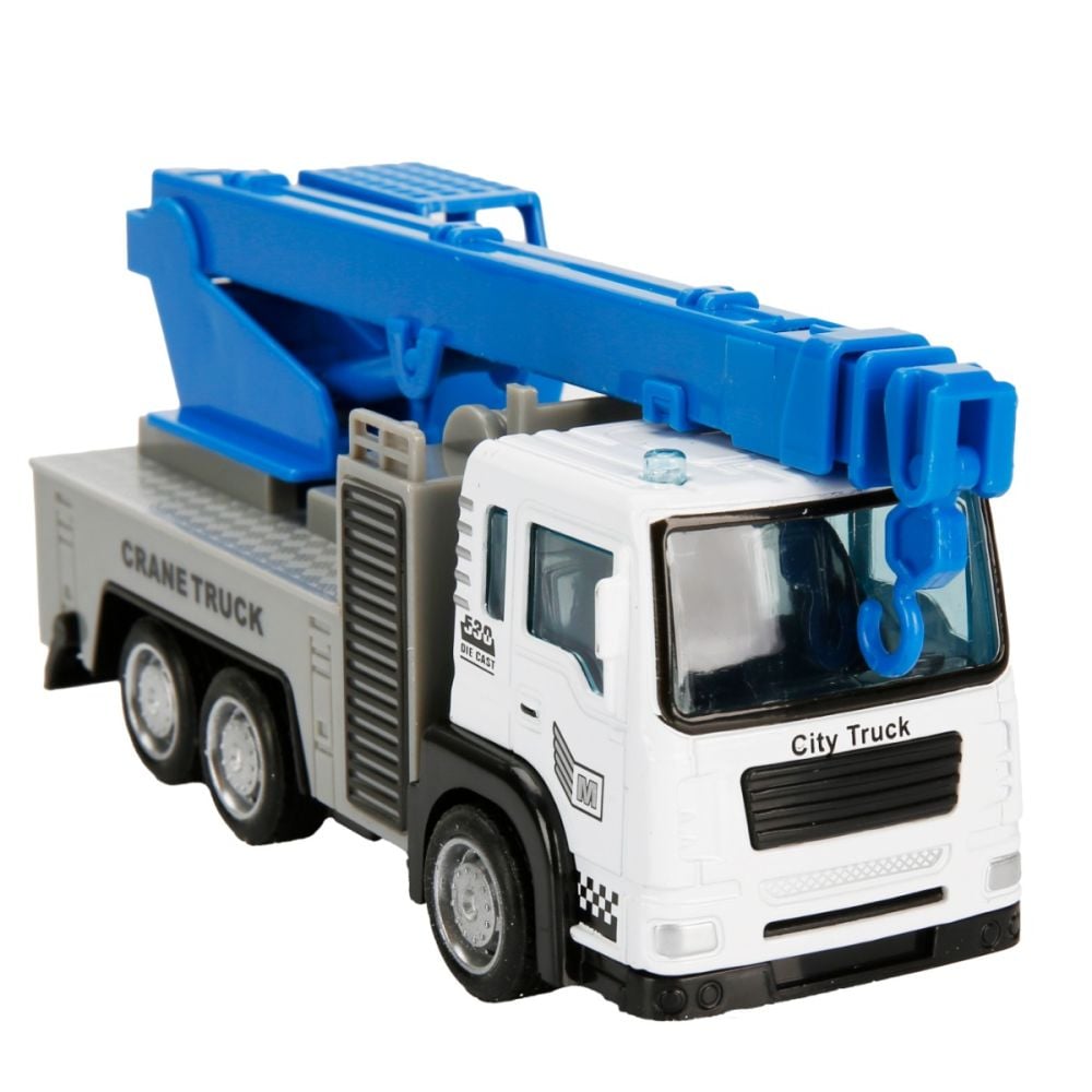 Set 3 vehicule de constructie, Maxx Wheels, Albastru