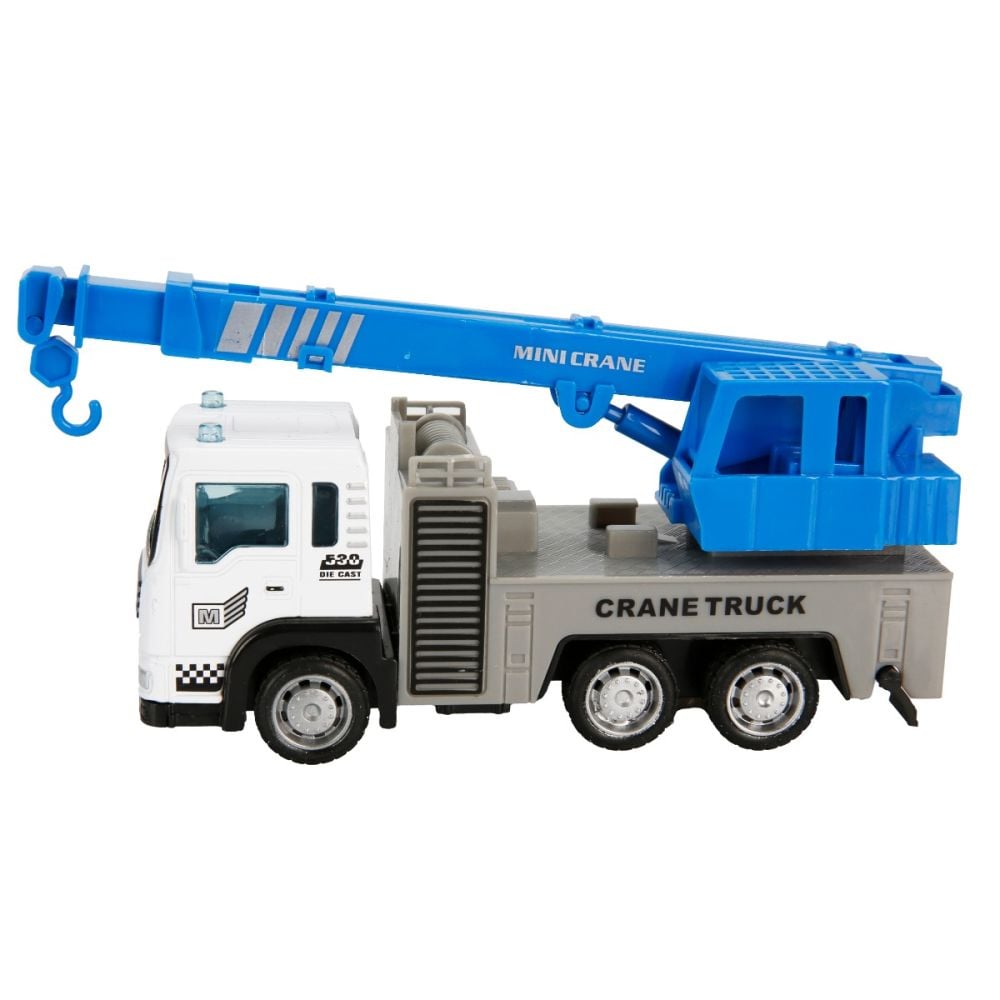Set 3 vehicule de constructie, Maxx Wheels, Albastru