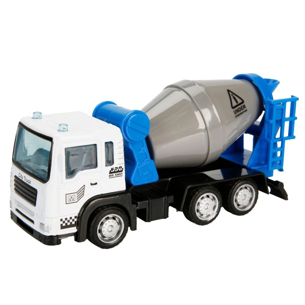 Set 3 vehicule de constructie, Maxx Wheels, Albastru