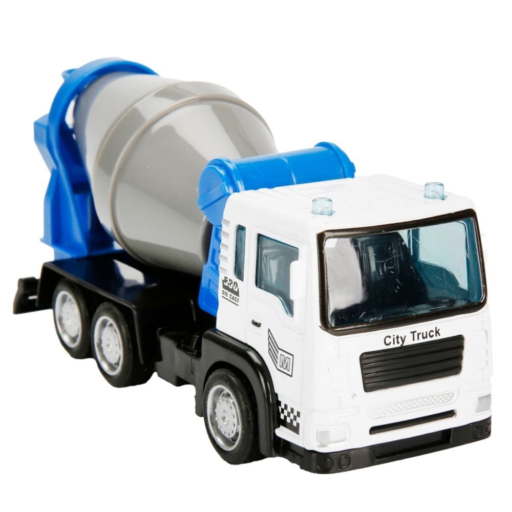 Set 3 vehicule de constructie, Maxx Wheels, Albastru